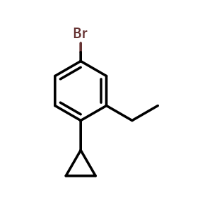 1-Bromo-4-cycloropropyl-3-ethylbenzene