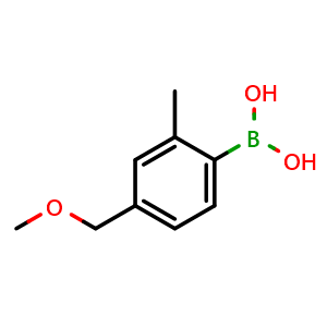 Chemical structure of 4-(Methoxymethyl)-2-methylphenylboronic acid , AChemBlock AD275791