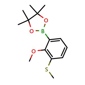 2-(2-Methoxy-3-(methylthio)phenyl)-4,4,5,5-tetramethyl-1,3,2-dioxaborolane
