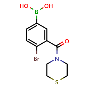 (4-Bromo-3-(thiomorpholine-4-carbonyl)phenyl)boronic acid
