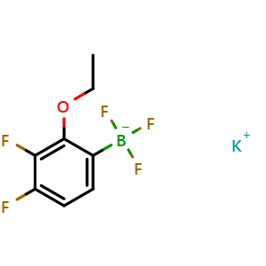 Chemical structure of Potassium (2-ethoxy-3,4-difluorophenyl)trifluoroborate , AChemBlock AD275846