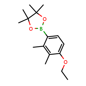 Chemical structure of 2-(4-Ethoxy-2,3-dimethylphenyl)-4,4,5,5-tetramethyl-1,3,2-dioxaborolane , AChemBlock AD275961