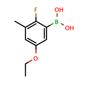 Chemical structure of (5-Ethoxy-2-fluoro-3-methylphenyl)boronic acid , AChemBlock AD275963