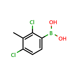 Chemical structure of (2,4-Dichloro-3-methylphenyl)boronic acid , AChemBlock AD275973