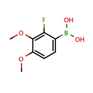 Chemical structure of (2-Fluoro-3,4-dimethoxyphenyl)boronic acid , AChemBlock AD275985