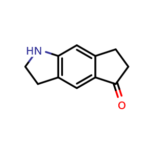 Chemical structure of 2,3,6,7-Tetrahydrocyclopenta[f]indol-5(1H)-one , AChemBlock AD276082