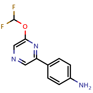 4-(6-(Difluoromethoxy)pyrazin-2-yl)aniline
