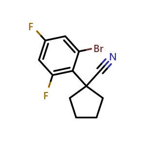 1-(2-Bromo-4,6-difluorophenyl)cyclopentane-1-carbonitrile