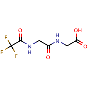 Chemical structure of TFA-Gly-Gly-OH , AChemBlock AD276115