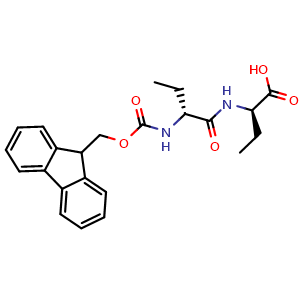 Chemical structure of Fmoc-D-Abu-D-Abu-OH , AChemBlock AD276116