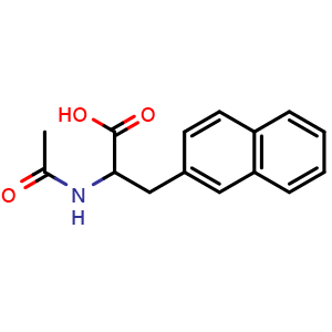 Chemical structure of Ac-DL-2-Nal-OH , AChemBlock AD276122