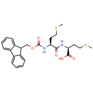 Chemical structure of Fmoc-Met-Met-OH , AChemBlock AD276134