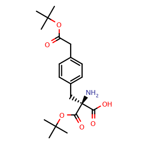 Chemical structure of S-2-Boc-3-(4-(2-(tert-Butoxy)-2-oxoethyl)phenyl)-alanine , AChemBlock AD276164