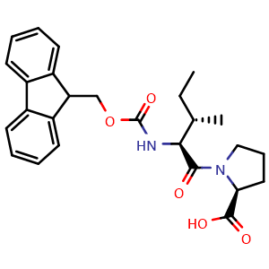 Chemical structure of Fmoc-Ile-Pro-OH , AChemBlock AD276177
