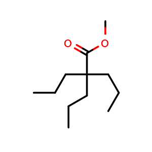 Chemical structure of Methyl 2,2-dipropylpentanoate , AChemBlock AD276185