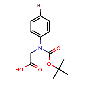 Chemical structure of N-Boc-S-4-bromophenylglycine , AChemBlock AD276191