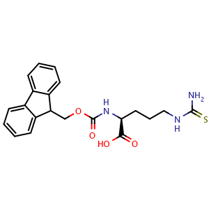 Chemical structure of Fmoc-thiocitrulline , AChemBlock AD276193