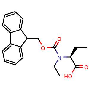 Chemical structure of Fmoc-N-ethyl-Abu , AChemBlock AD276199