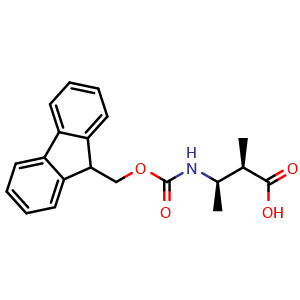 Chemical structure of N-Fmoc-(2R,3R)-3-amino-2-methylbotanic acid , AChemBlock AD276215