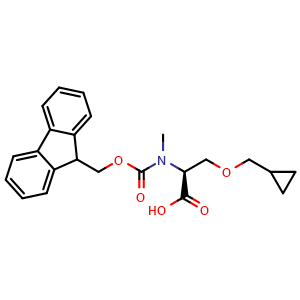 N-Fmoc-N-methyl-O-(cyclopropylmethyl) -L-serine