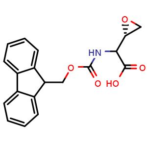 Chemical structure of Fmoc-(S)-2-amino-(3,4-expoxy)butanoic acid , AChemBlock AD276316