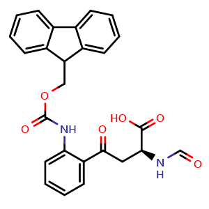 Chemical structure of Fmoc-D-N-formylkynurenine , AChemBlock AD276332