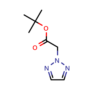 Chemical structure of tert-butyl 2-(2H-1,2,3-triazol-2-yl)acetate , AChemBlock AD276382