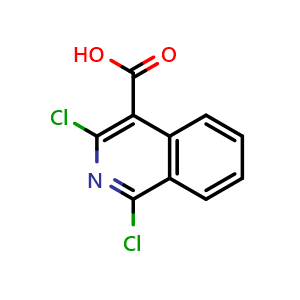 Chemical structure of 1,3-Dichloroisoquinoline-4-carboxylic acid , AChemBlock AD276394