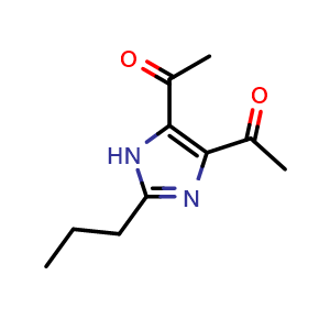 Chemical structure of 1,1'-(2-Propyl-1H-imidazole-4,5-diyl)bis(ethan-1-one) , AChemBlock AD276400