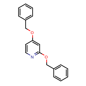 Chemical structure of 2,4-Bis(benzyloxy)pyridine , AChemBlock AD276416