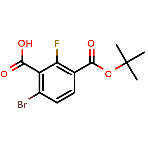 6-Bromo-3-(tert-butoxycarbonyl)-2-fluorobenzoic acid