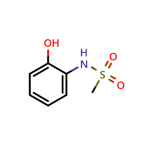 Chemical structure of N-(2-Hydroxyphenyl)-methanesulfonamide , CAS 6912-38-5, AChemBlock AD276473