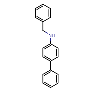 Chemical structure of N-Benzyl-biphenyl-4-amine , CAS 73842-48-5, AChemBlock AD276475