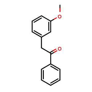 Chemical structure of 2-(3-Methoxyphenyl)acetophenone , CAS 29955-26-8, AChemBlock AD276482