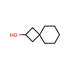 Chemical structure of Spiro[3.5]nonan-2-ol , CAS 1521428-81-8, AChemBlock AD276491
