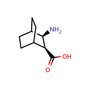 Chemical structure of (2S,3R)-3-Aminobicyclo[2.2.2]octane-2-carboxylic acid , CAS 1621863-50-0, AChemBlock AD276521