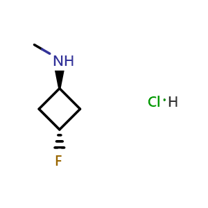 trans-3-Fluoro-N-methylcyclobutanamine hydrochloride