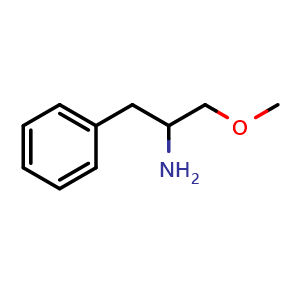 Chemical structure of 1-Methoxy-3-phenyl-2-propanamine , CAS 72296-90-3, AChemBlock AD276586