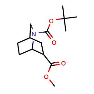 Chemical structure of Methyl 2-Boc-2-azabicyclo[2.2.2]octane-6-carboxylate , CAS 122684-51-9, AChemBlock AD276678