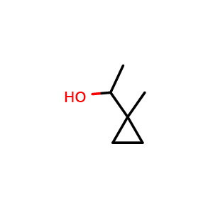Chemical structure of 1-(1-Methylcyclopropyl)ethanol , CAS 1551-61-7, AChemBlock AD276761