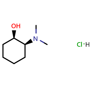 Chemical structure of (1R,2S)-2-(Dimethylamino)cyclohexanol hydrochloride , CAS 1071694-11-5, AChemBlock AD276803