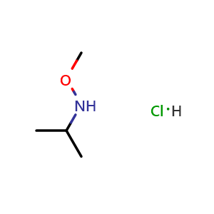 Chemical structure of N-Isopropyl-O-methylhydroxylamine hydrochloride , CAS 1421604-16-1, AChemBlock AD276860