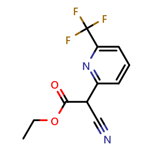 Ethyl 2-cyano-2-(6-(trifluoromethyl)pyridin-2-yl)acetate