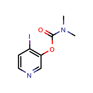 Chemical structure of 4-Iodopyridin-3-yldimethylcarbamate , CAS 1425334-68-4, AChemBlock AD276879