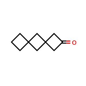 Chemical structure of Dispiro[3.1.3.1]decan-2-one , CAS 2445786-66-1, AChemBlock AD276930