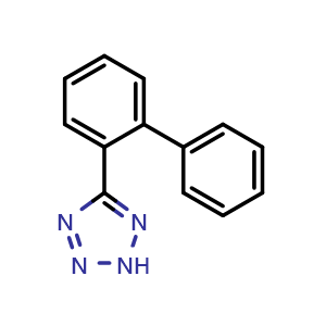 Chemical structure of 5-1,1'-Biphenyl-2-yl-2H-tetrazole , CAS 147330-32-3, AChemBlock AD276998