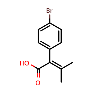 2-(4-Bromophenyl)-3-methylbut-2-enoic acid