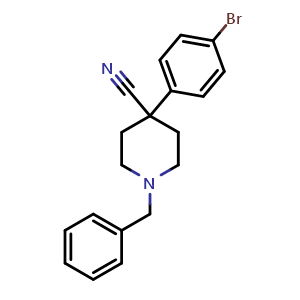 1-benzyl-4-(4-bromophenyl)piperidine-4-carbonitrile
