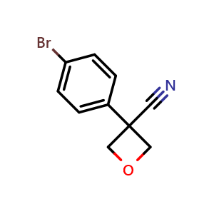 3-(4-Bromophenyl)oxetane-3-carbonitrile