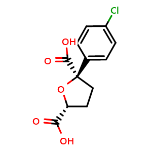 cis-2-(4-chlorophenyl)tetrahydrofuran-2,5-dicarboxylic acid